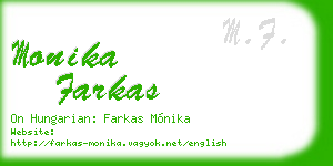 monika farkas business card