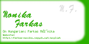 monika farkas business card
